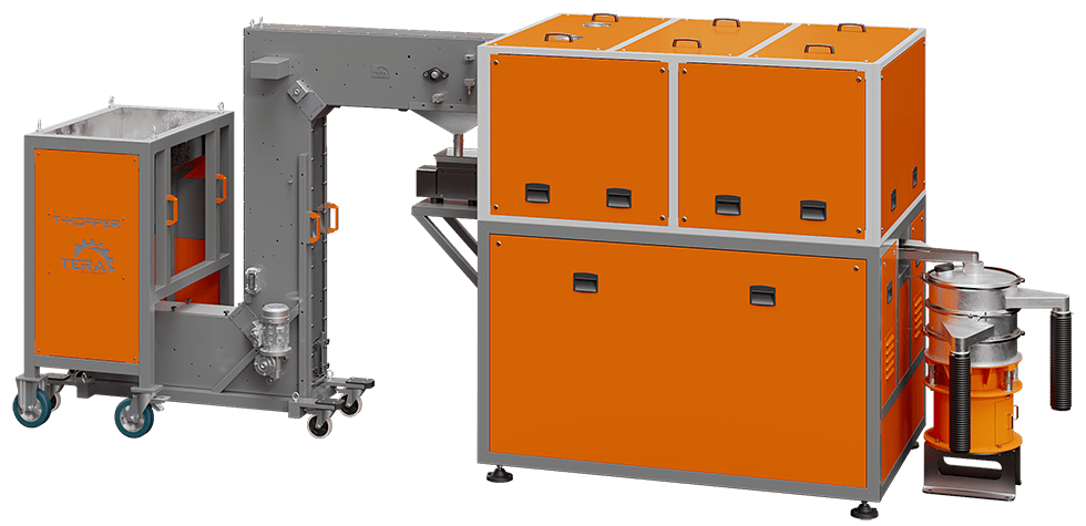 T-Grains™ was designed with the purpose of producing flawless grains intended for ingot casting, and can be combined with other machines, according to each operator's specific needs.